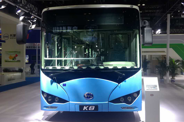 比亞迪BYD6100LGEV8公交車（純電動17-39座）